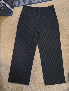 White Stag Black Pinstripe Pants sz 12P